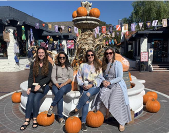Committee Members Committee members with pumpkins
